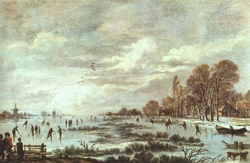 Aert van der Neer Winter Landscape oil painting picture